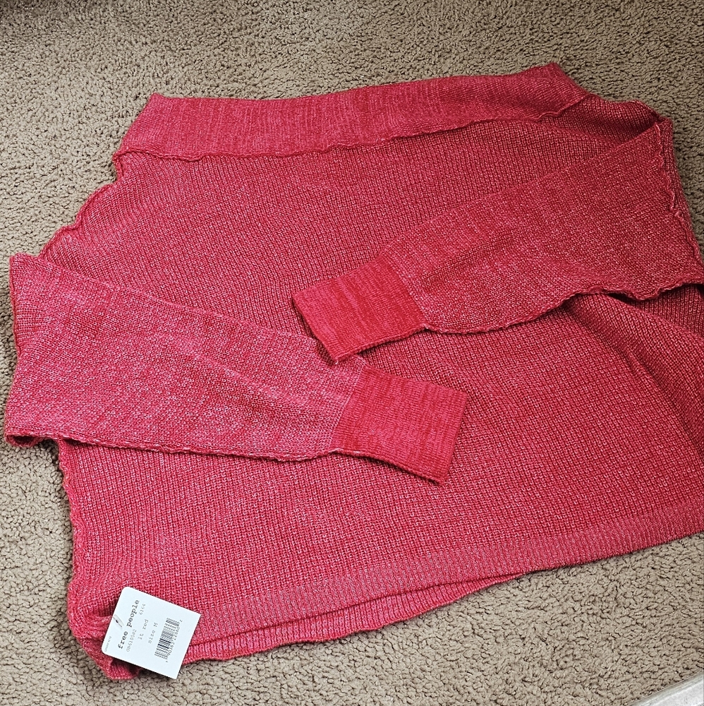 Free People Relaxed Off the Shoulder Sweater